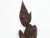 Brown Antique Carved Wooden Sculpture of a Thai Praying For Sale - Image 8 of 12