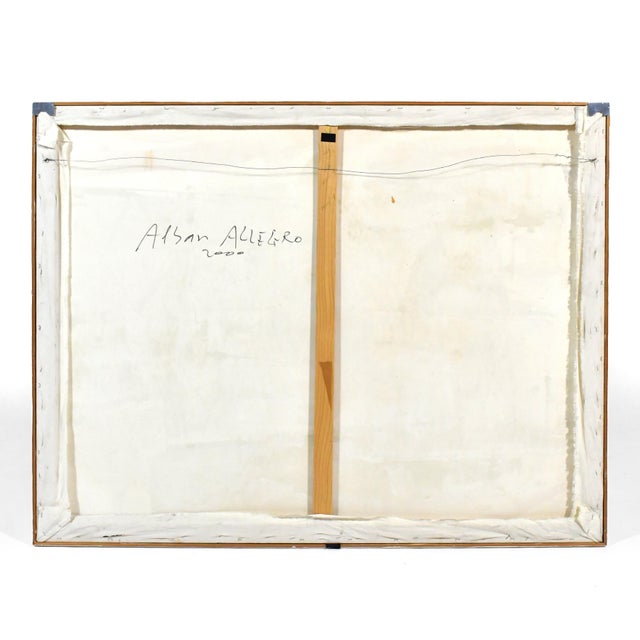 Late 20th Century Late 20th Century Alban Alleegro Abstract Painting For Sale - Image 5 of 6