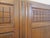 Vintage 1950s wardrobe, beautiful Art Deco style, made of solid oak, with ample storage: two doors carved with raised...