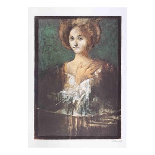 Alessandro Kokocinski, Renaissance Woman, 1990s, Lithograph For Sale