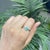 Minimalist Prong Set Oval 0.56 Ct Natural Emerald Solitaire Ring Size 8 For Sale - Image 6 of 13