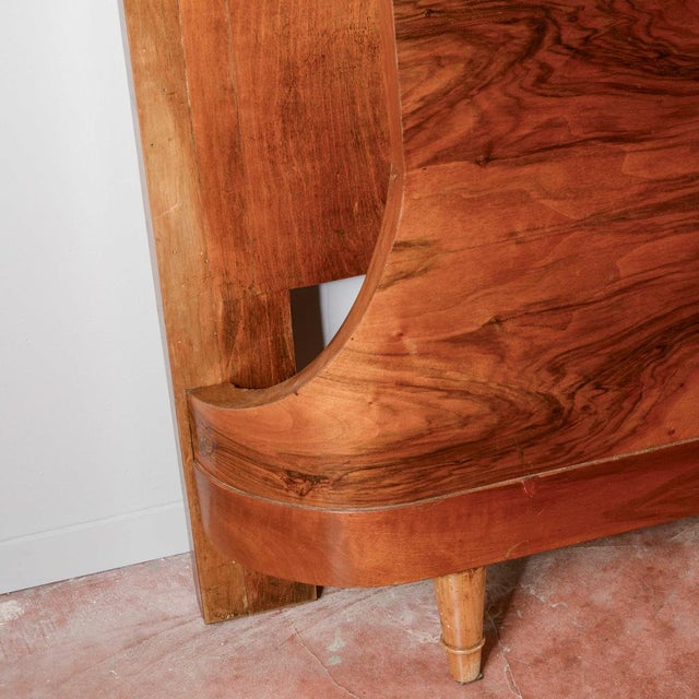 Art Deco Double Bed in Fur and Walnut Inlay For Sale - Image 12 of 18