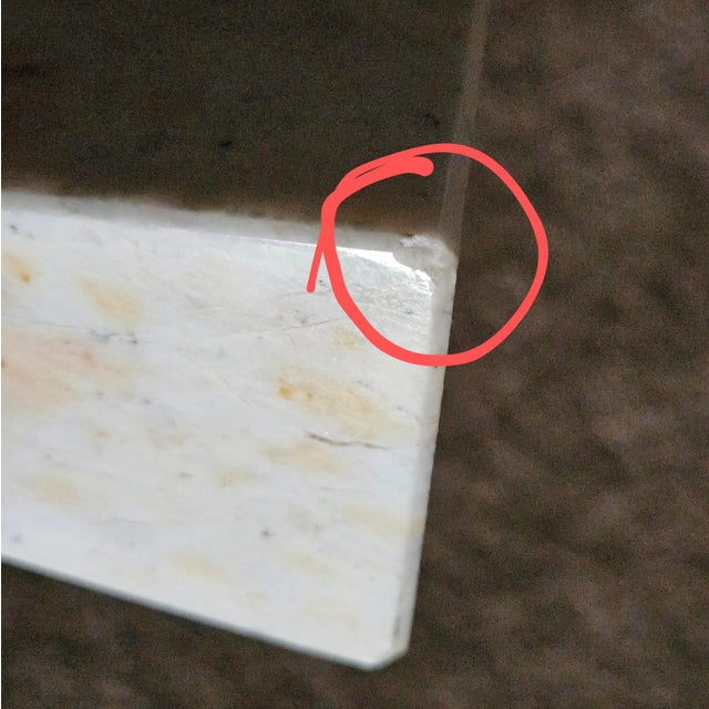 Stone Vintage White Polished Solid Marble Obelisk For Sale - Image 7 of 9