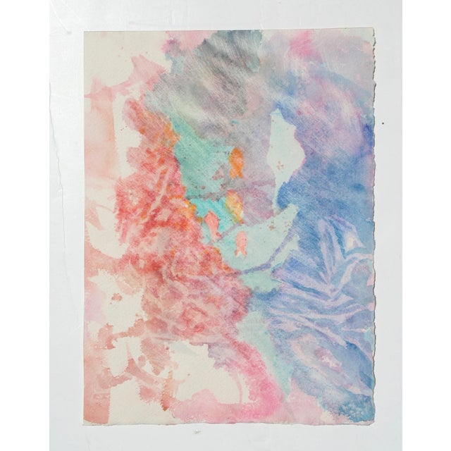 Abstract Soft Abstract Watercolor Painting For Sale - Image 3 of 3