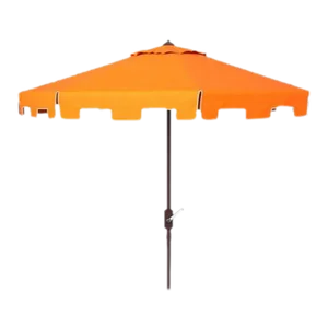 Outdoor Zimmerman 11ft Round Market Umbrella - Orange