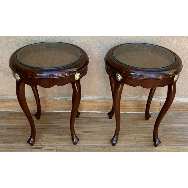 Mid 20th Century Pair or Single French Mahogany and Burl Low Side or Coffee Tables For Sale - Image 17 of 18