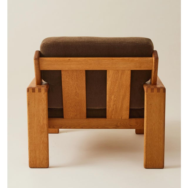 Esko Pajamies Finnish Leather and Oak "Bonanza" Lounge Chairs, 1960s, a Pair For Sale - Image 4 of 9