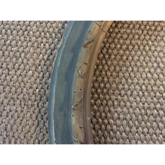 Early 19th Century Neoclassical Handmade Oval Grey and Gold Wood Frame, Italy For Sale - Image 10 of 18