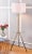Floor Lamp Side Table - Gold & Black For Sale - Image 4 of 5