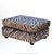 Textile Late 20th Century Oversized Rrectangular Ottoman in Clarence House Italian Zebra Velvet For Sale - Image 7 of 8