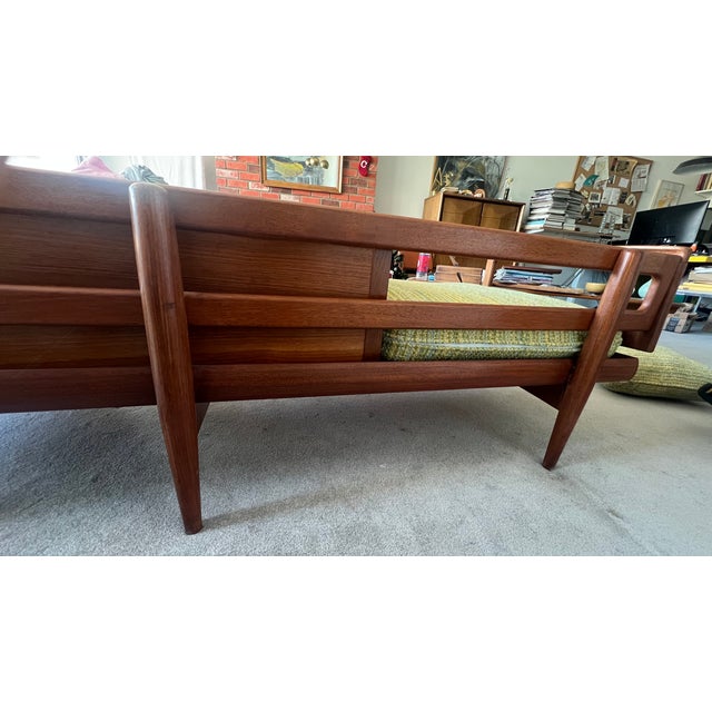Wood Mid Century Modern Walnut Sofa For Sale - Image 7 of 12