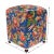 Embellish your home with this timeless casual chic handmade ottoman made with gorgeous soft luscious Printed Italian...