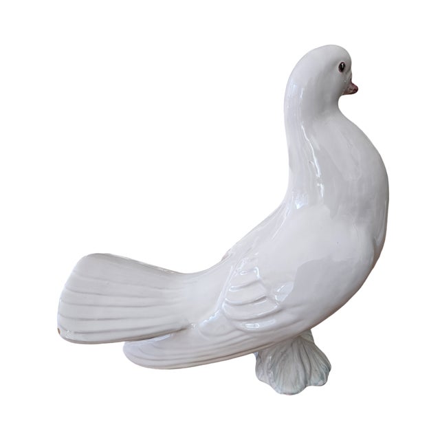 Pair of 1980s Italian Doves, Love Birds For Sale - Image 4 of 8