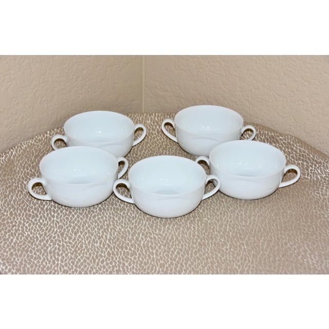 Kaiser Porcelain Germany Domino White Cream Soup Bowls - Set of 5 For Sale - Image 10 of 11