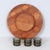 Lazy Susan Snack Tray with Bowls, Denmark, 1960s, Set of 7 For Sale - Image 4 of 9