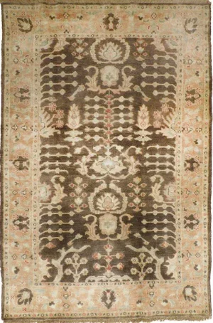Indian Hand-Knotted Rug - 3'11"x 5'11"