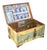 Antique Nautical Motif Decoupage Wood Keepsake Box For Sale