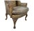 Pair of George I Style Leather Upholstered Wing Armchairs For Sale In Tampa - Image 6 of 8