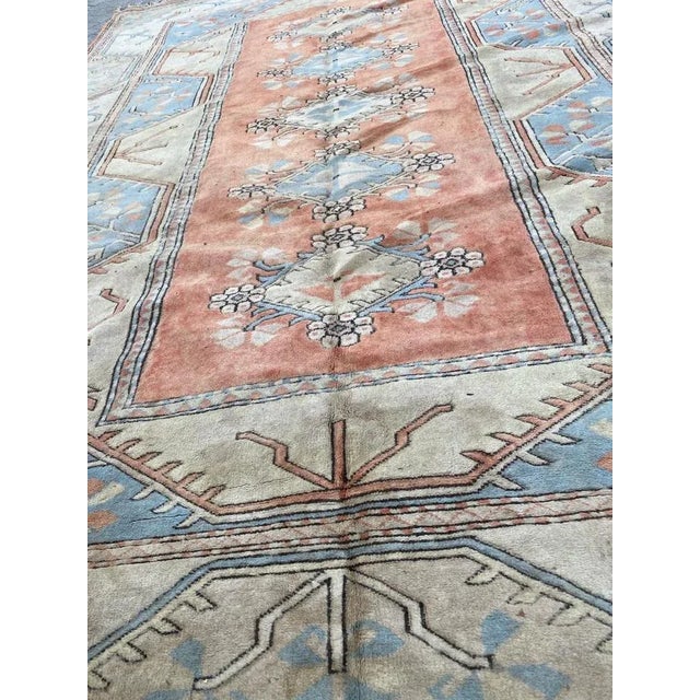 Textile Large Vintage Turkish Kars Rug For Sale - Image 7 of 17