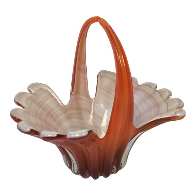 Vintage Murano Art Glass Basket Chairish