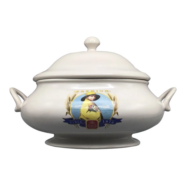 Vintage Nabisco 100th Anniversary Ceramic Soup Tureen For Sale