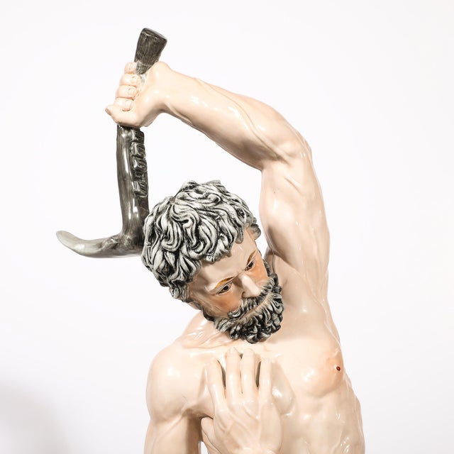 Early Neo-Classical Meissen Porcelain Sculpture of Samson & the Phillistines For Sale - Image 16 of 18