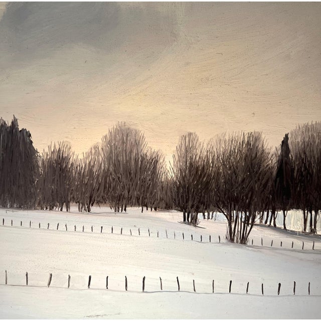 Claude Sauthier, Late Afternoon at Soujet, Oil on Wood, 1970s For Sale - Image 6 of 13