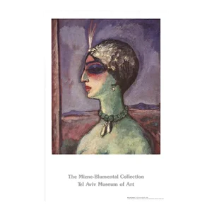Early 21st Century Kees van Dongen 'Princess of Babylon' Green,Purple & Pink Israel Offset Lithograph