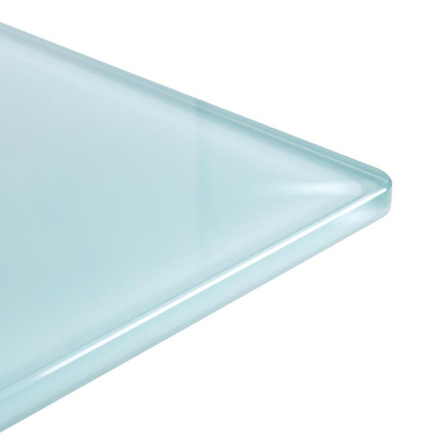 Modern Cattelan Italia Glass Dining Table in Light Blue For Sale - Image 3 of 9