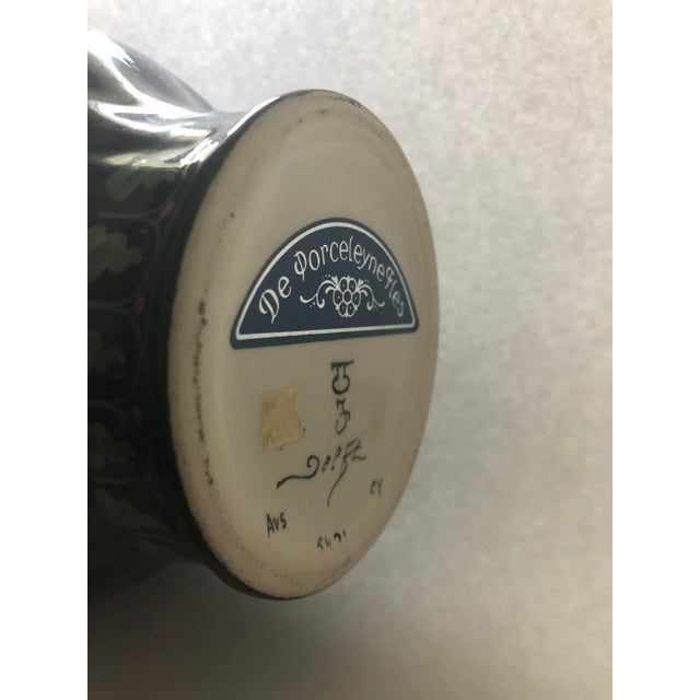 Art Nouveau 1976 De Porceleyne Fles Delft Cabinet Vase For Sale - Image 3 of 4