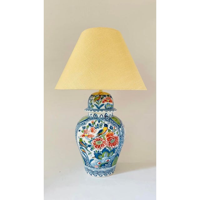 Antique Table Lamp from Royal Tichelaar Makkum For Sale - Image 6 of 6