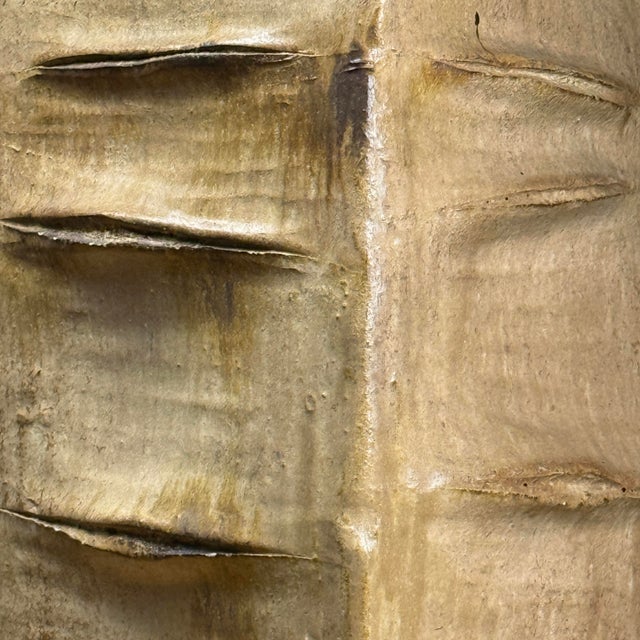 Vintage Monumental Brutalist Japanese Wood Fired Stoneware Vessel For Sale In Philadelphia - Image 6 of 12