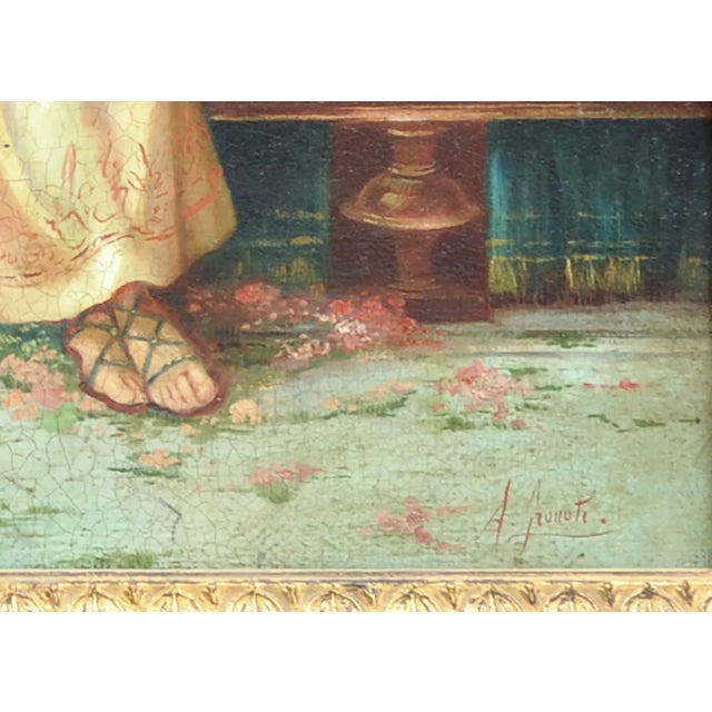 Angelo Granati, Pompeian Scene, Italy, Oil on Canvas, Framed For Sale - Image 3 of 7