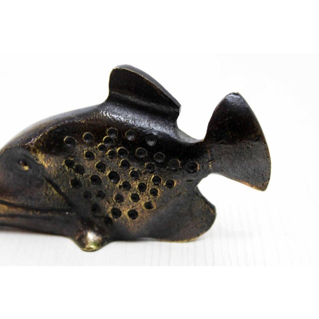 Castex Fish Figurine in Bronze, 1960s For Sale - Image 6 of 11