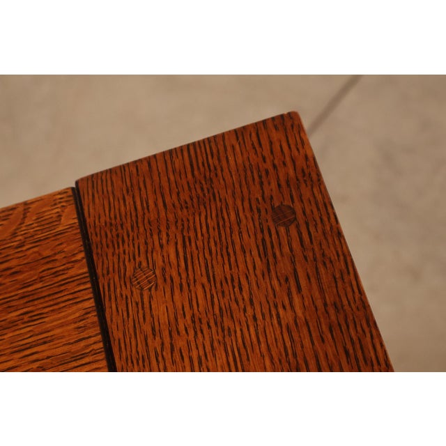 Stickley Mission Collection Oak Extendable Dining Table For Sale In Philadelphia - Image 6 of 18