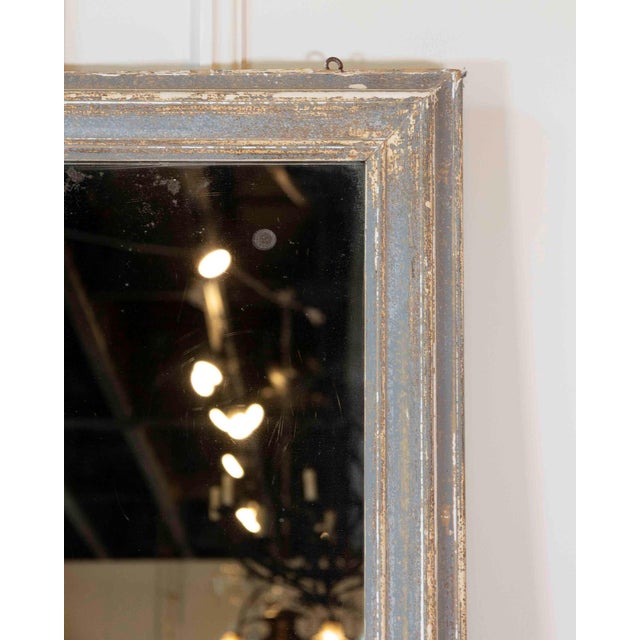 19th Century Antique French Painted Dressing Mirror For Sale - Image 4 of 5
