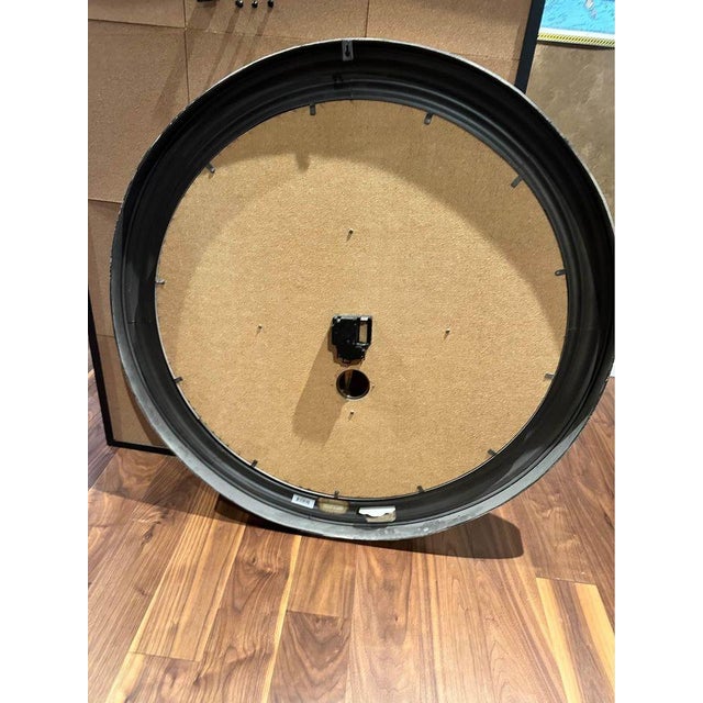 Restoration Hardware Restoration Hardware Large London Rail Wall Clock For Sale - Image 4 of 8