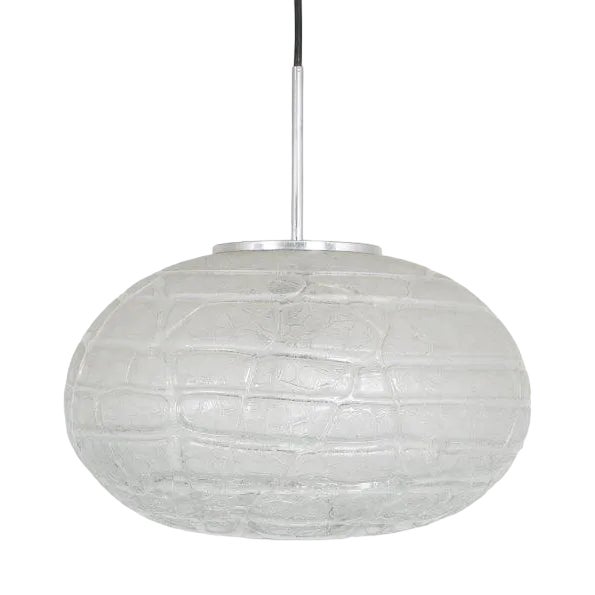 Glass Hanging Lamp by Doria Leuchten, Germany, 1960s For Sale