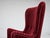 Vintage Danish Chair in Cherry-Red Furniture Velour, 1960s For Sale - Image 12 of 18