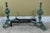 Rococo 1940s Rococo Style Bronze Brass Iron Fireplace Andirons - a Pair For Sale - Image 3 of 9