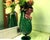 Vintage Green Hand-Blown Art Glass Vase with Textured Surface and Pedestal Base, 1960s For Sale - Image 12 of 13