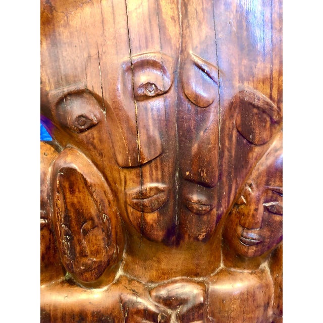 Miriam Sommerburg, Carved Wood German Expressionist Sculpture Jewish Woman Refugee Artist Judaica, c.1950s For Sale - Image 11 of 12