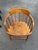 American Antique Oak Captain's or Firehouse Barrel-Back Chair For Sale - Image 3 of 5