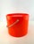 Metal 1960s Kraftware Bright Orange & Gold Mid-Century Modern Ice Bucket For Sale - Image 7 of 11