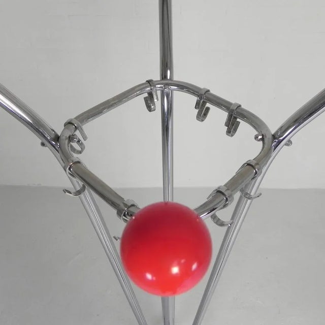 Vintage Chrome Coat Rack with Colored Balls, 1950s For Sale - Image 14 of 18