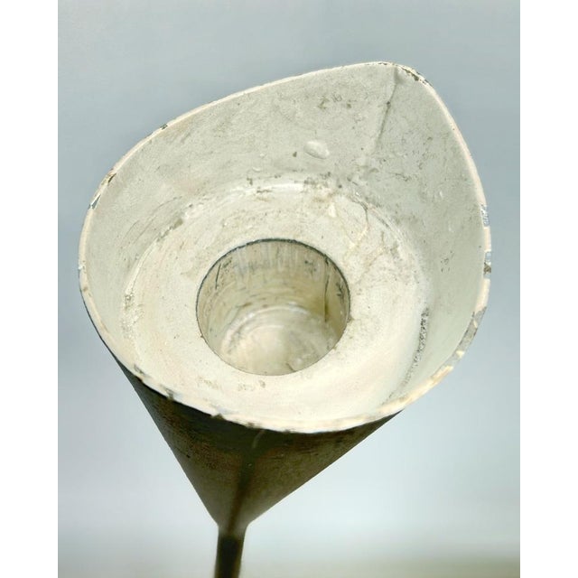 Sculptural Tall Floor Candleholders, attributed to Svend Aage Holm Sørensen, Denmark, 1950s60s, Set of 2 For Sale - Image 6 of 9