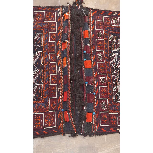Antique Bakhtiari Persian Saddlebag For Sale - Image 10 of 13