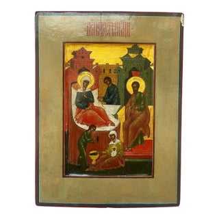 19th-Century Icon Depicting the Nativity of the Virgin Mary For Sale
