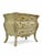 A refined French Provincial bombe chest featuring a beautifully distressed green patina. This vintage Louis XV–style...