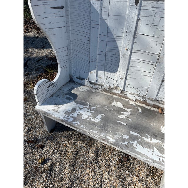 1910s 1910s Arts and Crafts Period Porch Bench With Weathered Surfac For Sale - Image 5 of 9